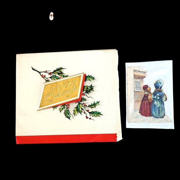 Vintage Holiday Baby Book & Instant Collection Card Ephemera and Decor Bundle - Picture 7 of 16